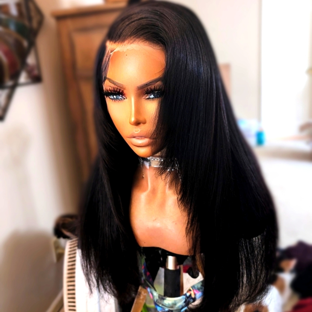 Lace frontal human hair wig